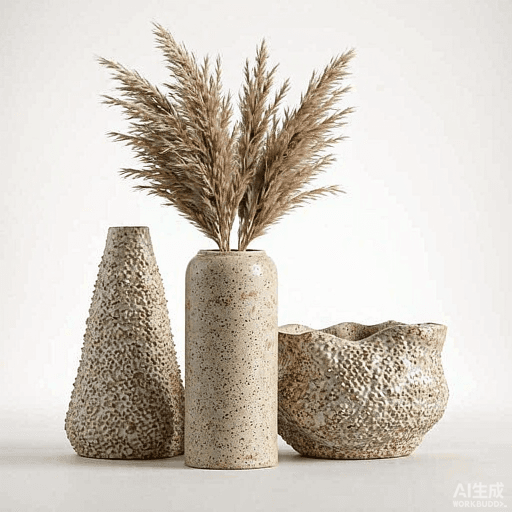 Minimalist Ceramic Vase Trio