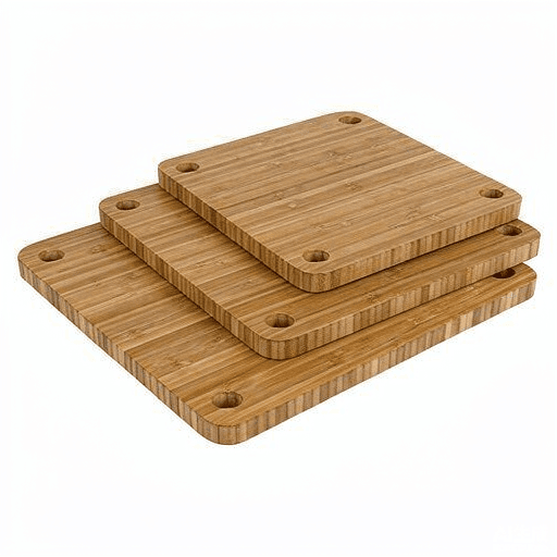 Organic Bamboo Cutting Board Set