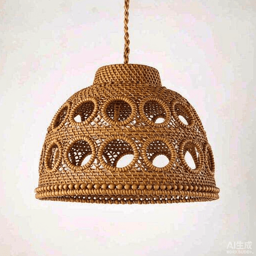 Handwoven Rattan Pendant Lamp